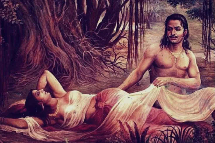 King Pururava and Urvashi