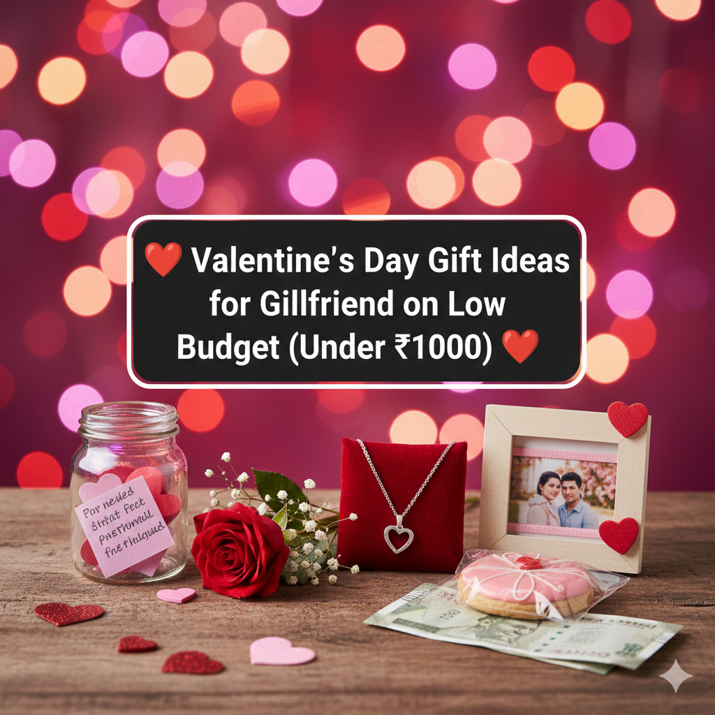 Valentine’s Day Gift Ideas for Girlfriend on Low Budget (Under ₹1000)