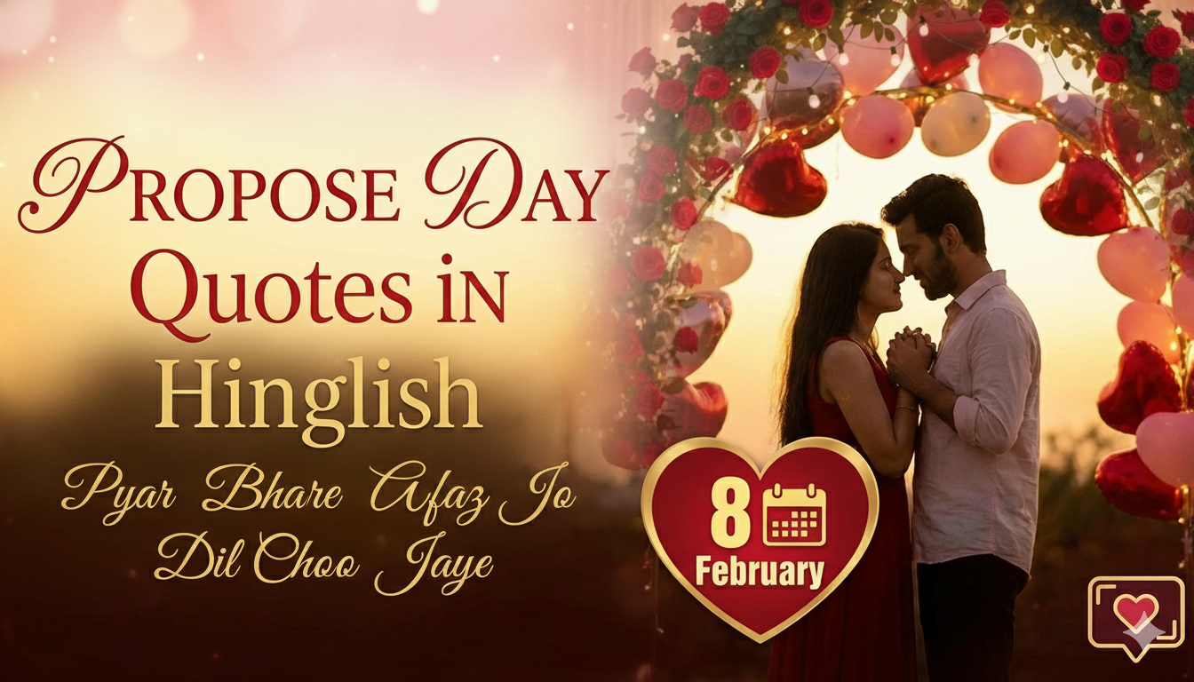 Propose Day Quotes in Hinglish: Pyaar Bhare Alfaaz Jo Dil Chhoo Jaye