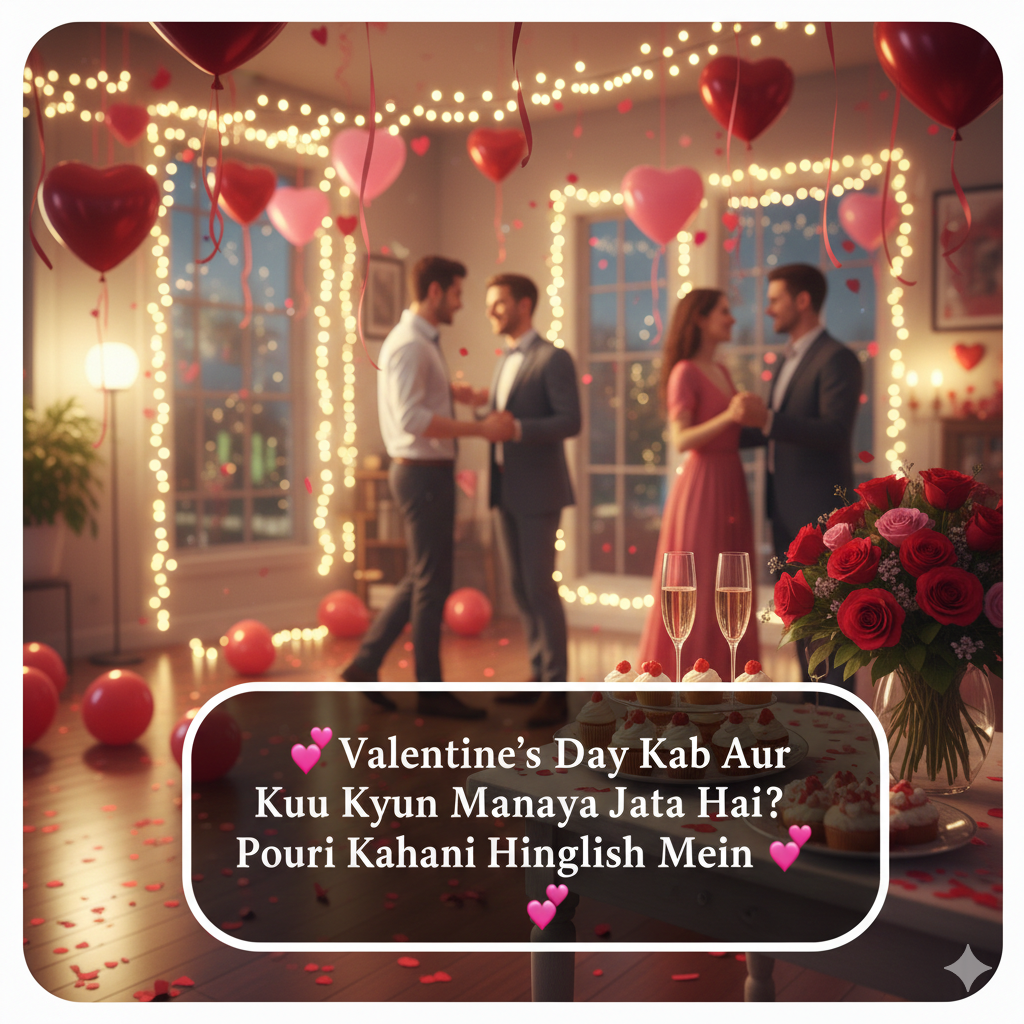 💖 Valentine’s Day Kab Aur Kyun Manaya Jata Hai? Poori Kahani Hinglish Mein