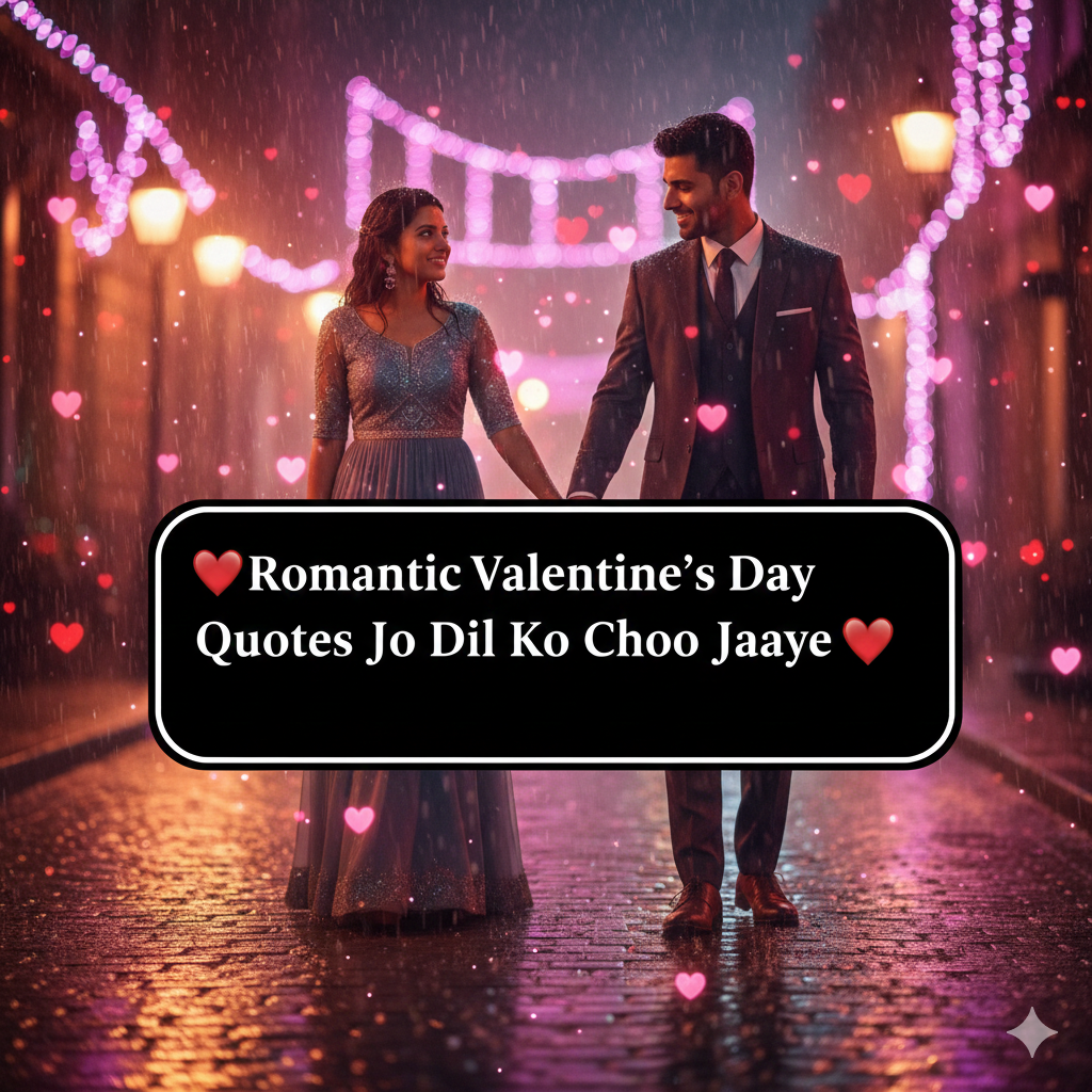 Romantic Valentine’s Day Quotes Jo Dil Ko Chhoo Jaaye
