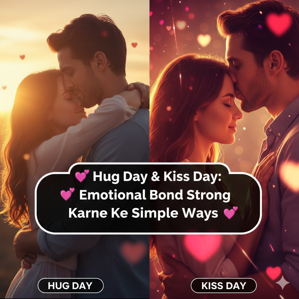 💞 Hug Day & Kiss Day: Emotional Bond Strong Karne Ke Simple Ways 💞