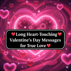 Long Heart-Touching Valentine’s Day Messages for True Love