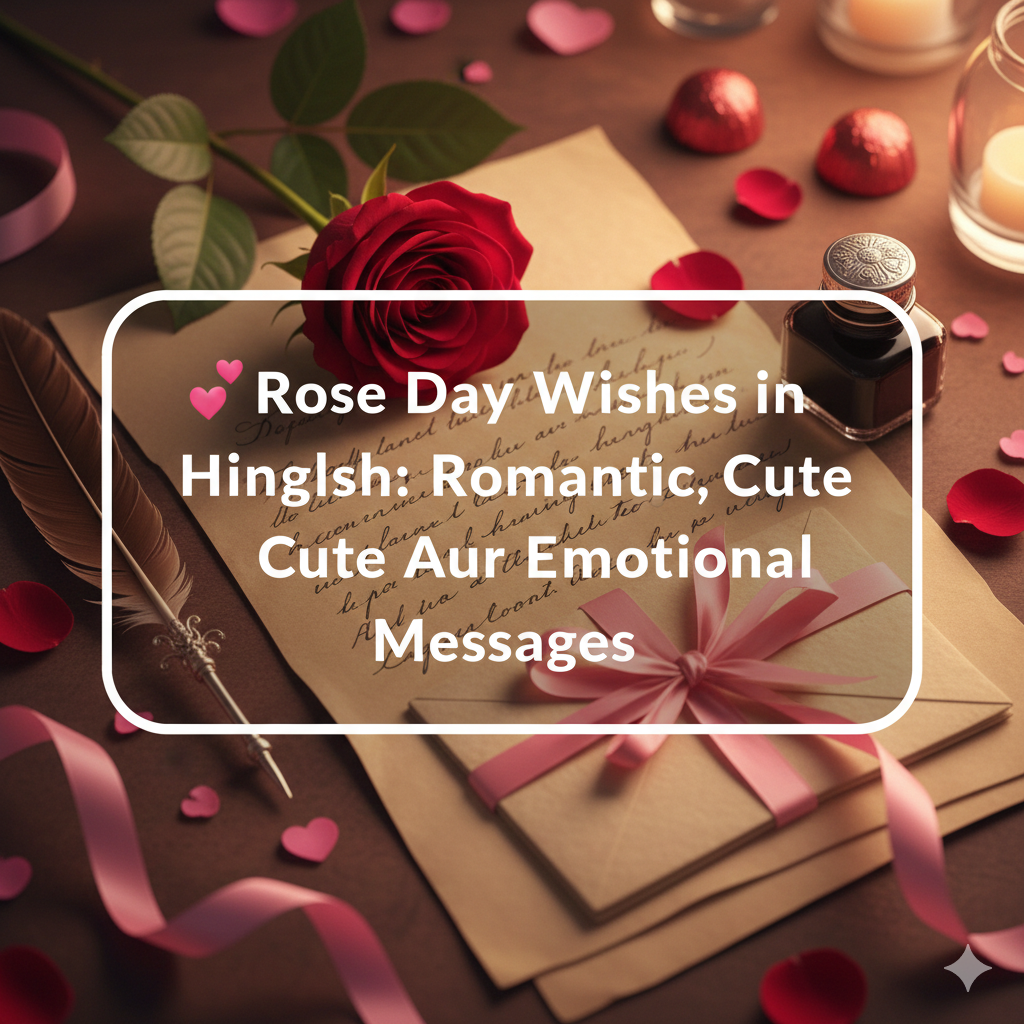 Rose Day Wishes in Hinglish: Romantic, Cute Aur Emotional Messages