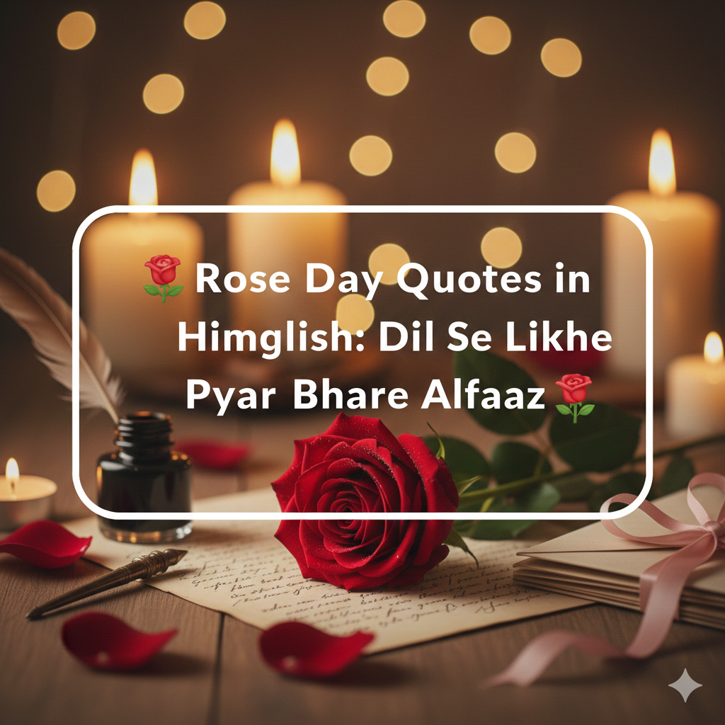 Rose Day Quotes in Hinglish: Dil Se Likhe Pyaar Bhare Alfaaz