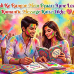 Holi Ke Rangon Mein Pyaar: Apne Love Ko Romantic Message Kaise Likhe 💖🌈